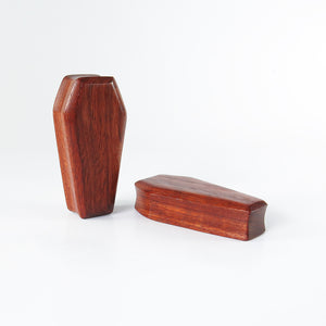 Blood Wood 3D Coffin Plugs (Pair) - Bare Bones Organics