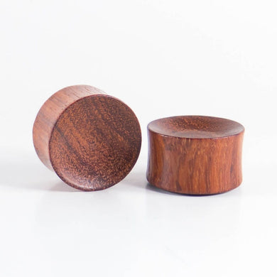 Blood Wood Concave Plugs (Pair) - Bare Bones Organics