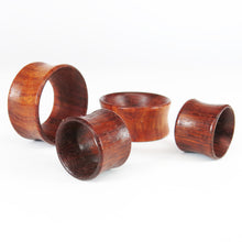 Load image into Gallery viewer, Blood Wood Deep Concave Tunnels (Pair) - Bare Bones Organics