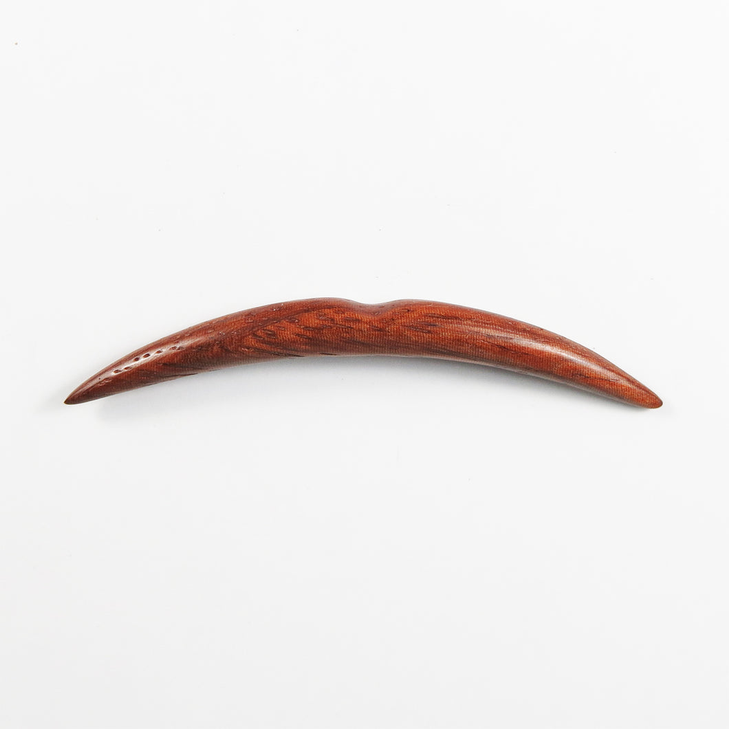 Blood Wood Septum Tusk with Notch
