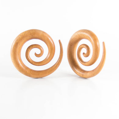 Fijian Mahogany Super Spirals (Pair)