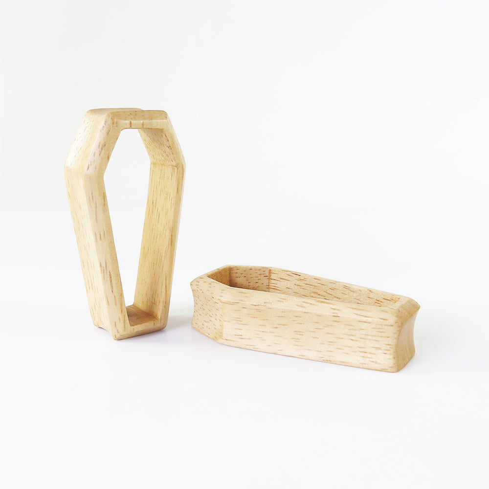 Hevea Wood 3D Coffin Tunnels (Pair) - Bare Bones Organics