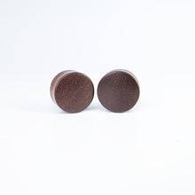 Load image into Gallery viewer, Vintage Blood Wood Plugs with Yin Yang (Pair)
